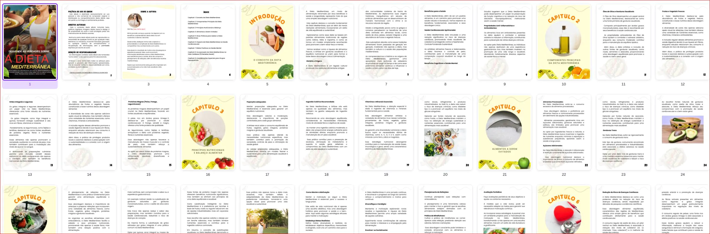 amostra ebook plr dieta mediterranea